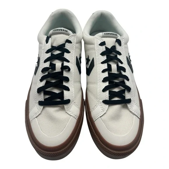 Converse Sport Casual Ox Shoes Men's Size 10 White‎ Black Low Sneakers A13787C - Picture 5 of 10